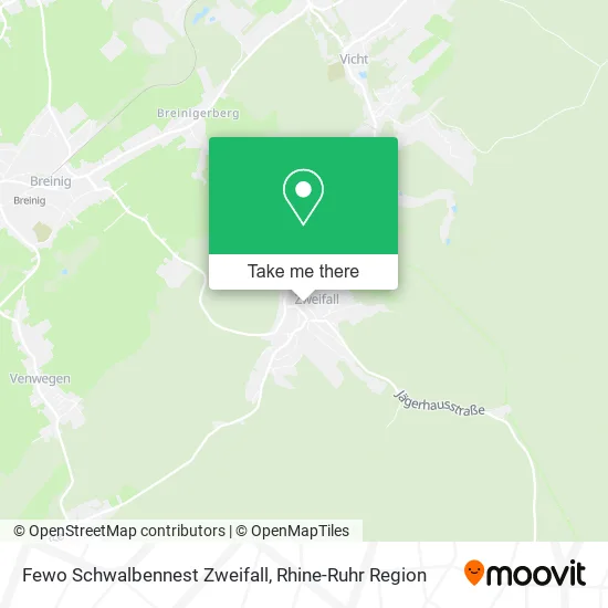 Карта Fewo Schwalbennest Zweifall