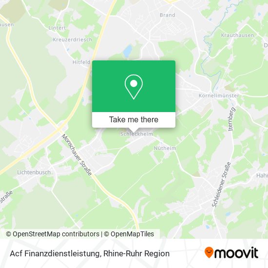 Acf Finanzdienstleistung map