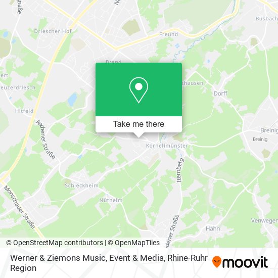Werner & Ziemons Music, Event & Media map