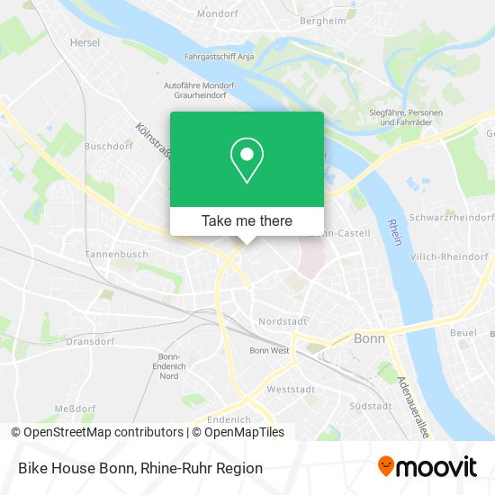 Bike House Bonn map