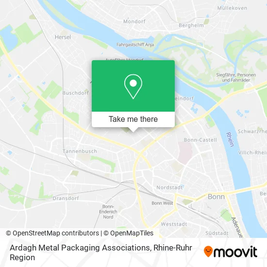 Карта Ardagh Metal Packaging Associations