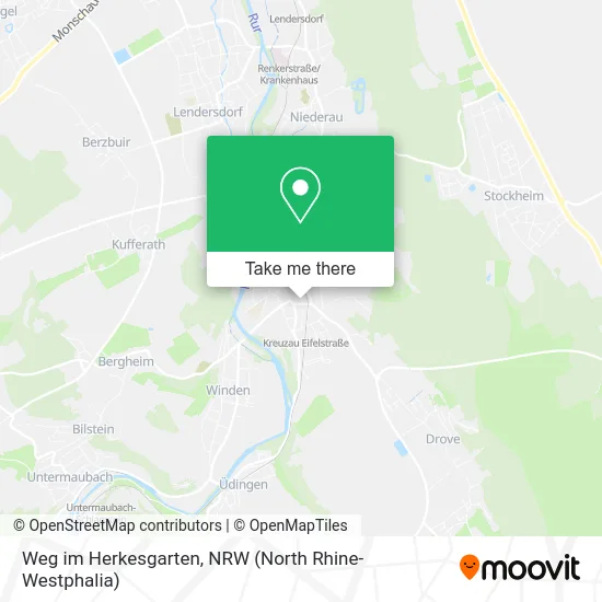 Карта Weg im Herkesgarten