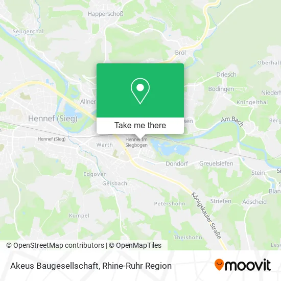 Карта Akeus Baugesellschaft