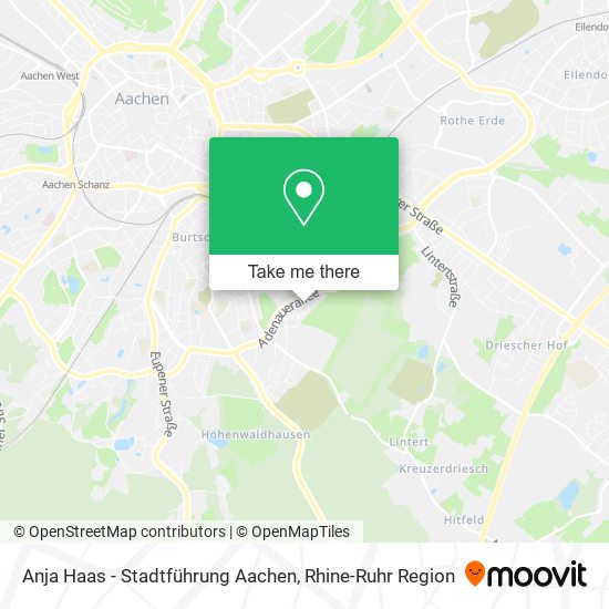 Anja Haas - Stadtführung Aachen map