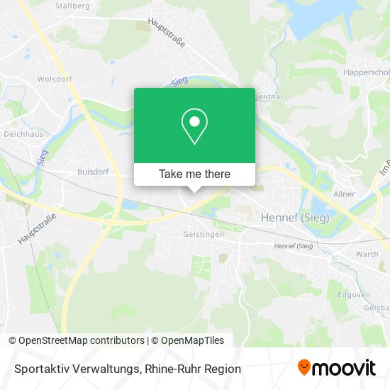 Sportaktiv Verwaltungs map