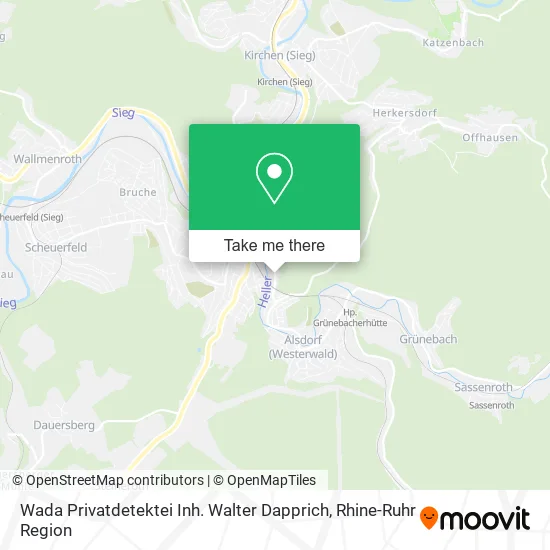 Карта Wada Privatdetektei Inh. Walter Dapprich