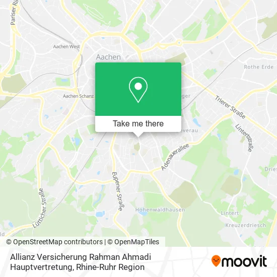 Карта Allianz Versicherung Rahman Ahmadi Hauptvertretung