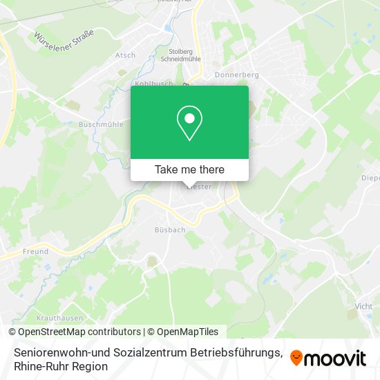 Seniorenwohn-und Sozialzentrum Betriebsführungs map