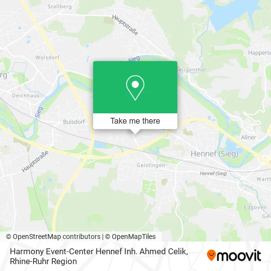 Карта Harmony Event-Center Hennef Inh. Ahmed Celik