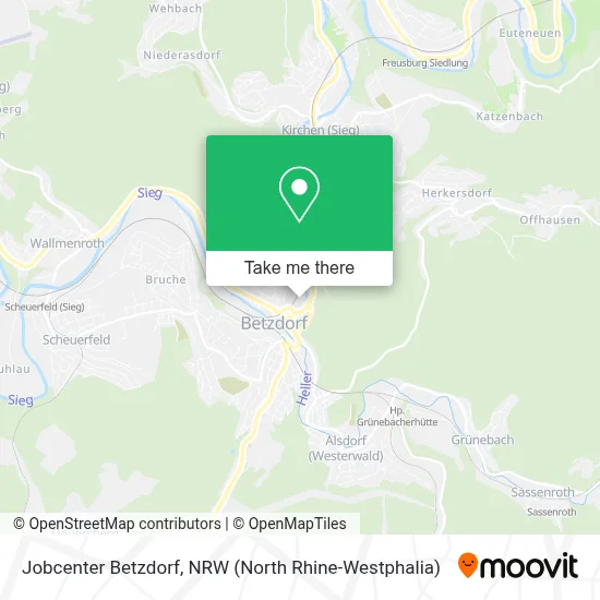 Jobcenter Betzdorf map