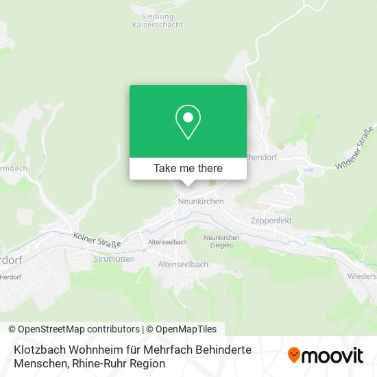 Klotzbach Wohnheim für Mehrfach Behinderte Menschen map