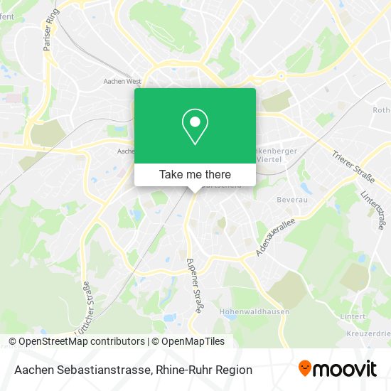 Aachen Sebastianstrasse map