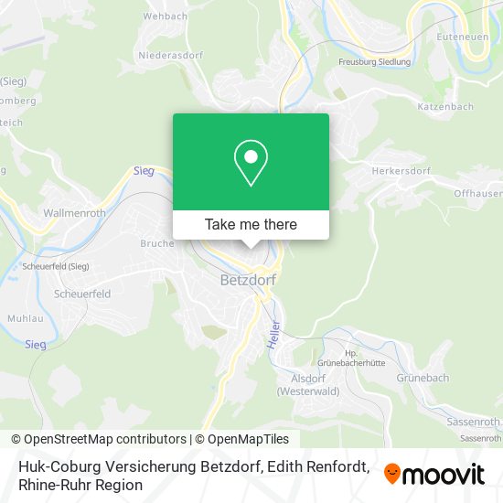 Huk-Coburg Versicherung Betzdorf, Edith Renfordt map