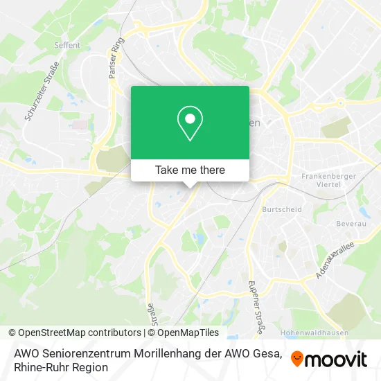 Карта AWO Seniorenzentrum Morillenhang der AWO Gesa