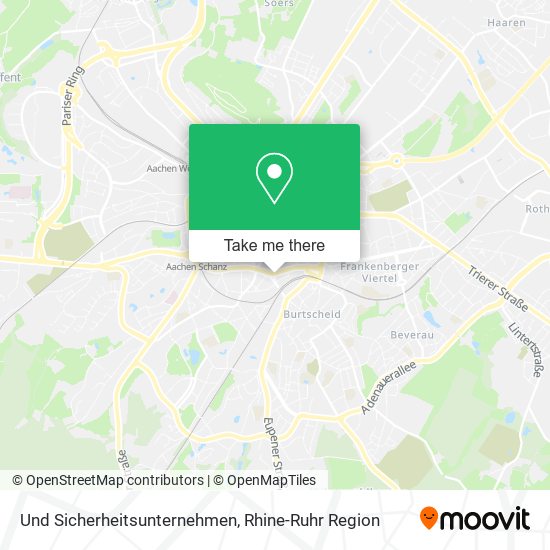 Und Sicherheitsunternehmen map