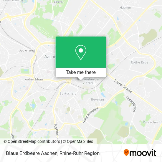 Карта Blaue Erdbeere Aachen