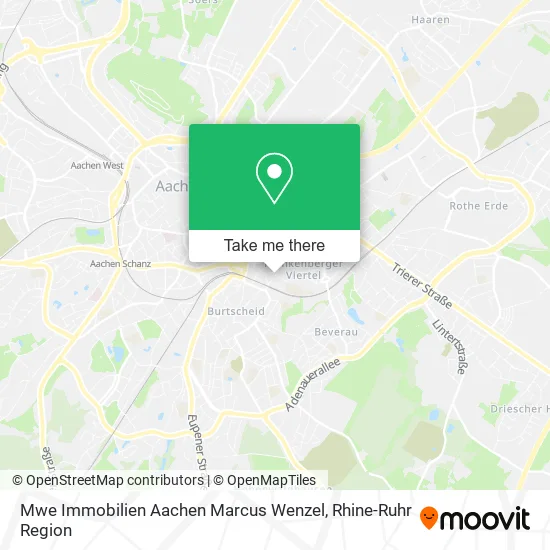 Карта Mwe Immobilien Aachen Marcus Wenzel