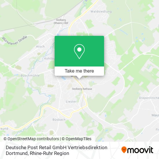 Deutsche Post Retail GmbH Vertriebsdirektion Dortmund map