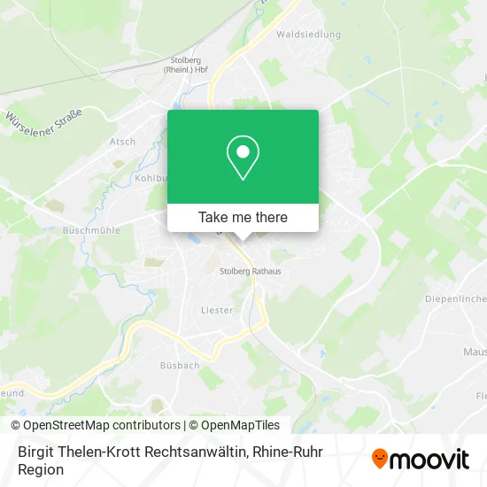 Карта Birgit Thelen-Krott Rechtsanwältin