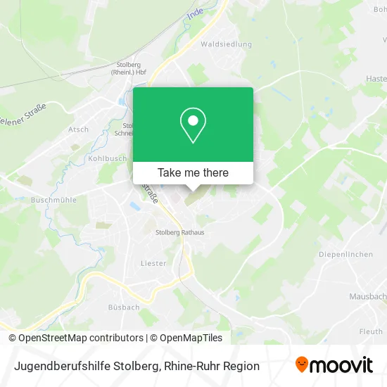 Карта Jugendberufshilfe Stolberg