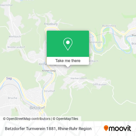 Betzdorfer Turnverein 1881 map