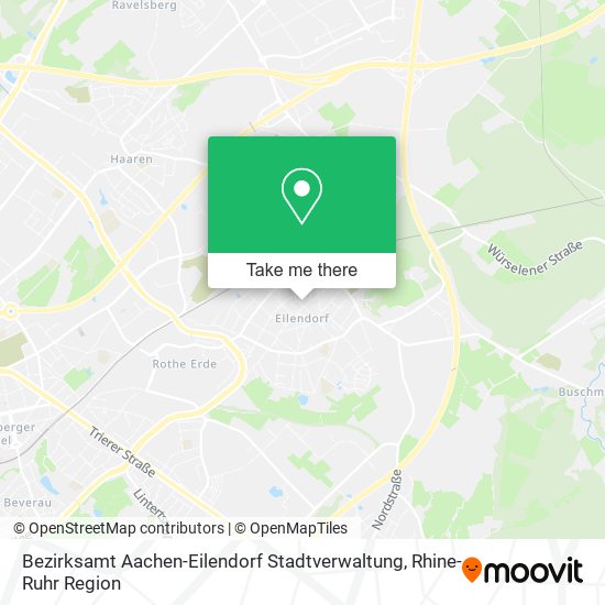 Карта Bezirksamt Aachen-Eilendorf Stadtverwaltung