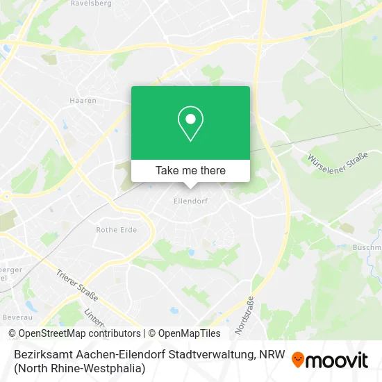 Карта Bezirksamt Aachen-Eilendorf Stadtverwaltung