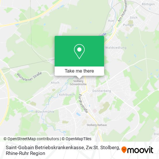 Saint-Gobain Betriebskrankenkasse, Zw.St. Stolberg map