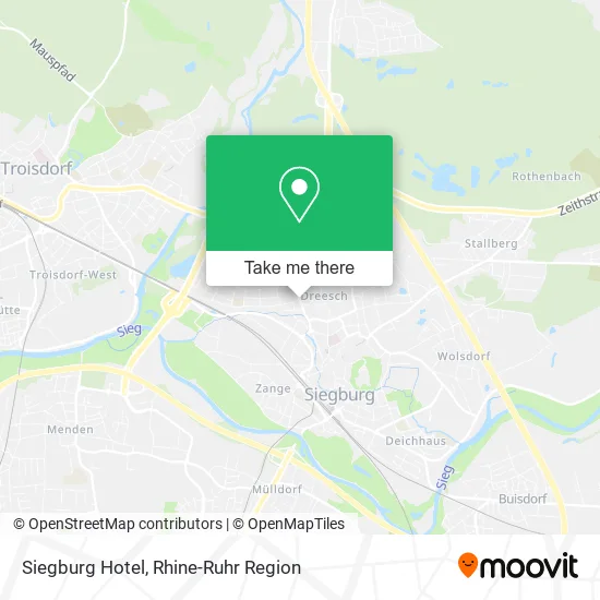 Siegburg Hotel map