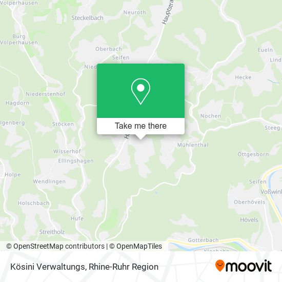 Kösini Verwaltungs map