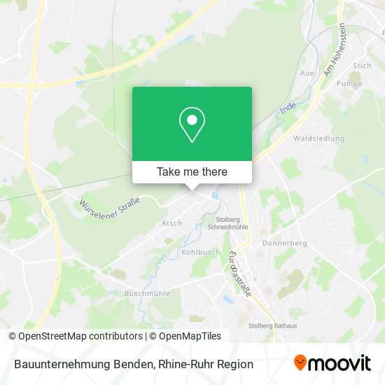 Bauunternehmung Benden map