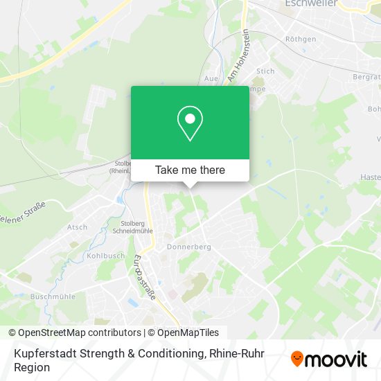 Kupferstadt Strength & Conditioning map