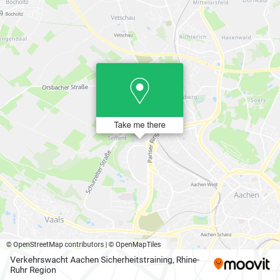 Verkehrswacht Aachen Sicherheitstraining map