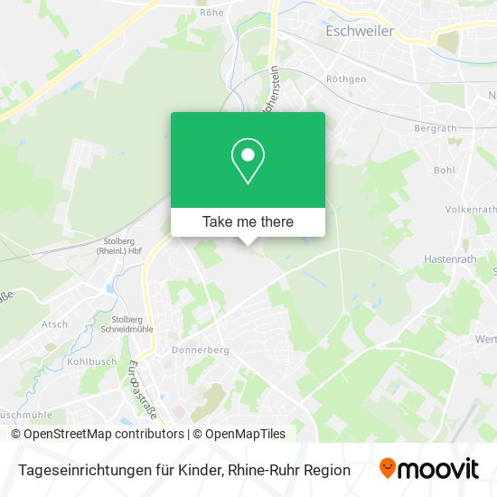 Tageseinrichtungen für Kinder map