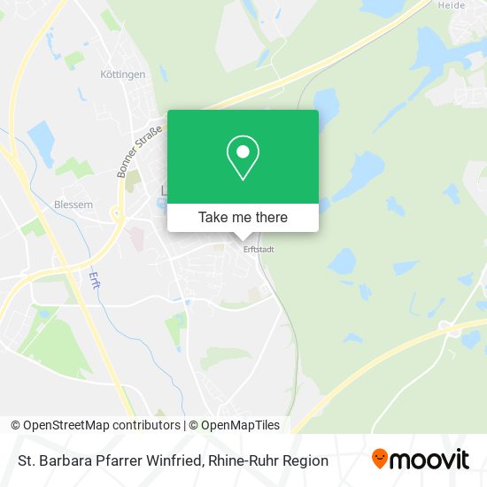 St. Barbara Pfarrer Winfried map