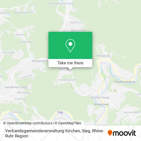 Verbandsgemeindeverwaltung Kirchen, Sieg map