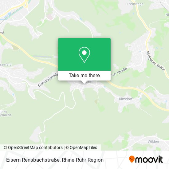 Eisern Rensbachstraße map
