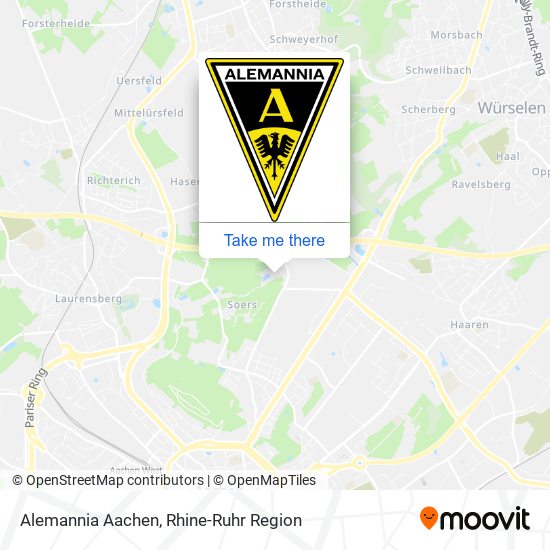 Alemannia Aachen map