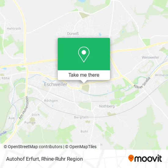 Карта Autohof Erfurt