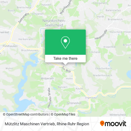Карта Mützlitz Maschinen Vertrieb