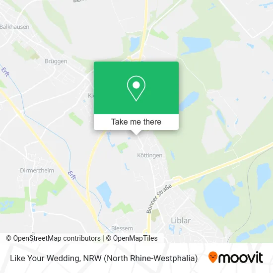 Like Your Wedding map