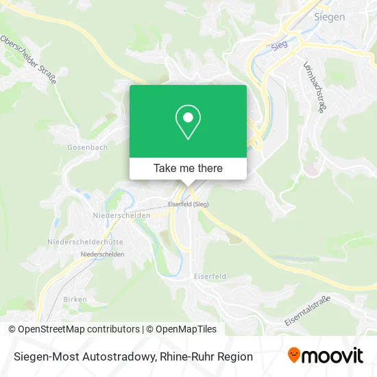 Карта Siegen-Most Autostradowy