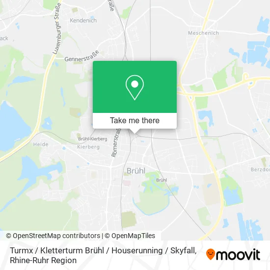 Карта Turmx / Kletterturm Brühl / Houserunning / Skyfall