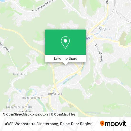 Карта AWO Wohnstätte Ginsterhang