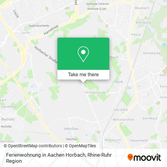 Ferienwohnung in Aachen Horbach map