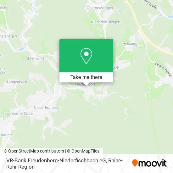 Карта VR-Bank Freudenberg-Niederfischbach eG
