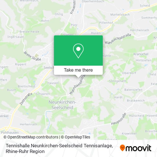 Tennishalle Neunkirchen-Seelscheid Tennisanlage map