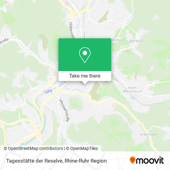 Карта Tagesstätte der Reselve