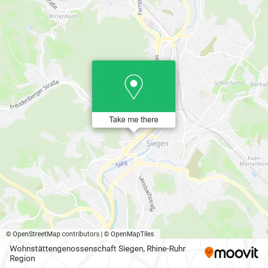 Карта Wohnstättengenossenschaft Siegen