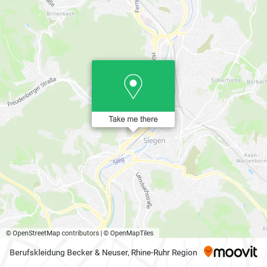 Карта Berufskleidung Becker & Neuser